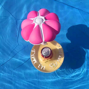 Mini Water Coasters boia Flamingo Floating inflatable cup holder