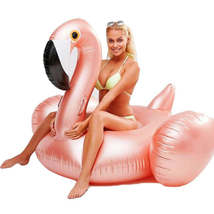 YUYU Rose Gold  Inflatable Flamingo